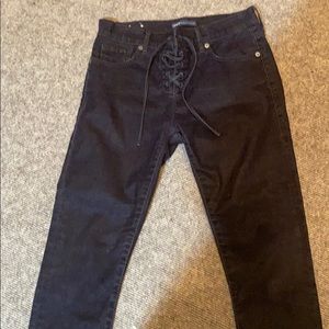 Levi’s navy cords stretchy so flattering